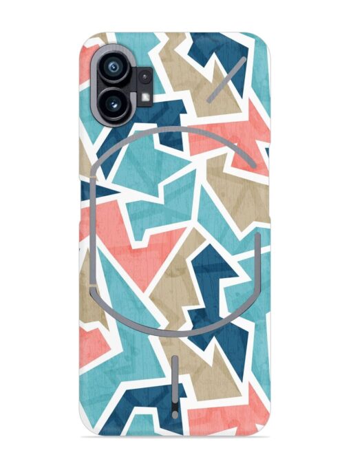 Vintage Geometric Triangle Snap Case for Nothing Phone 1 Zapvi