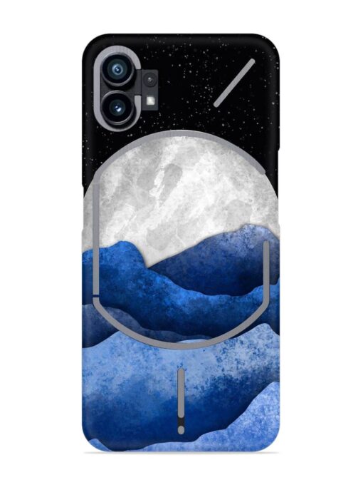 Full Moon Mountain Vector Snap Case for Nothing Phone 1 Zapvi