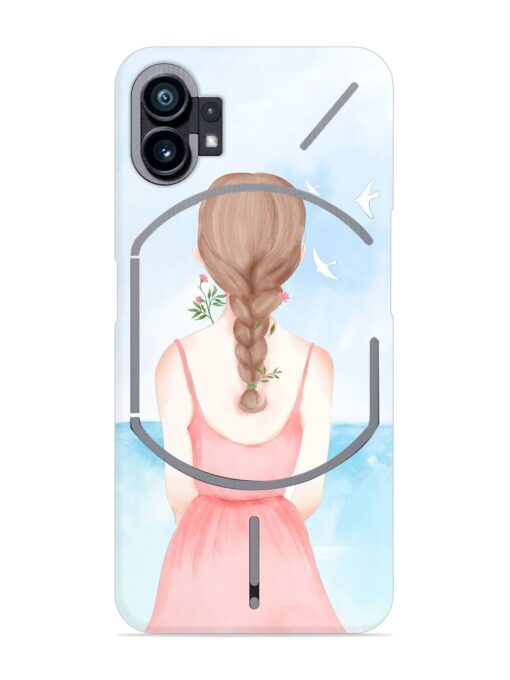 Watercolor Girl Vector Snap Case for Nothing Phone 1 Zapvi