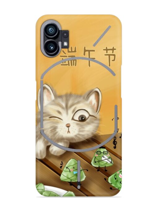 Cat Scorpion Dancing Snap Case for Nothing Phone 1 Zapvi