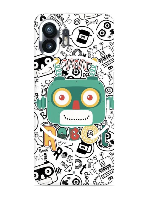 Robot Modern Seamless Pattern Snap Case for Nothing Phone 2 Zapvi