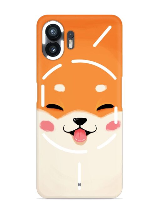 Cute Dog Face Vector Snap Case for Nothing Phone 2 Zapvi