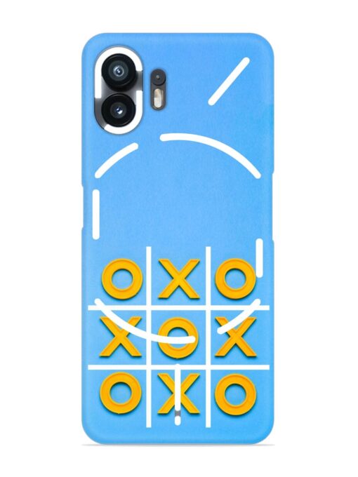 Yellow Plastic Crosses Snap Case for Nothing Phone 2 Zapvi