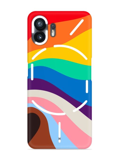 Minimal Pride Art Snap Case for Nothing Phone 2 Zapvi