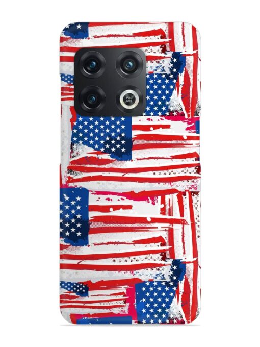 Usa Flag Seamless Snap Case for Oneplus 10 Pro (5G) Zapvi