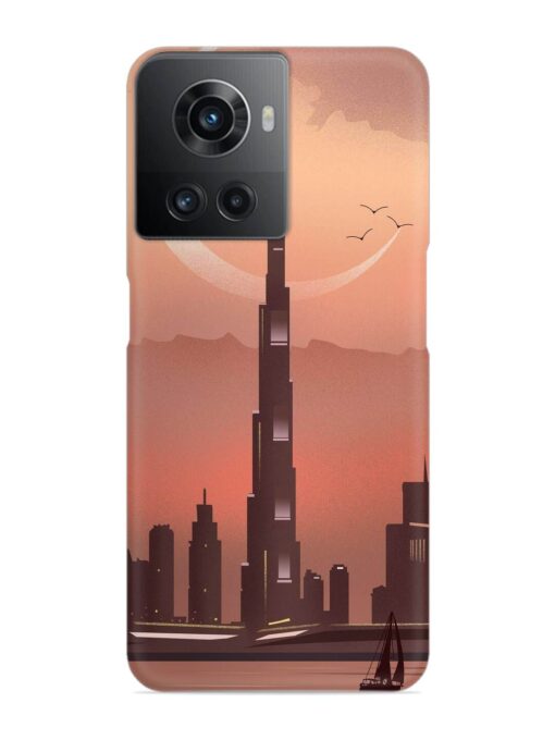 Landmark Burj Khalifa Snap Case for Oneplus 10R (5G) Zapvi