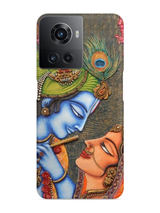 Lord Radha Krishna Flute Art Snap Case for Oneplus 10R (5G) Zapvi