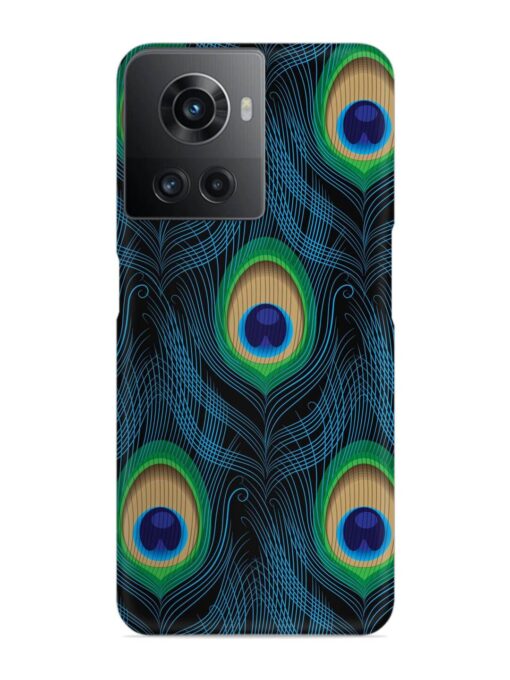 Seamless Pattern Peacock Snap Case for Oneplus 10R (5G) Zapvi