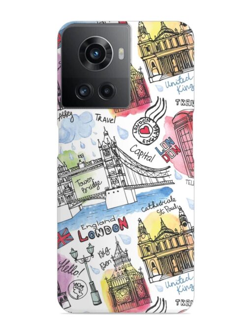 Vector London Landmark Snap Case for Oneplus 10R (5G) Zapvi