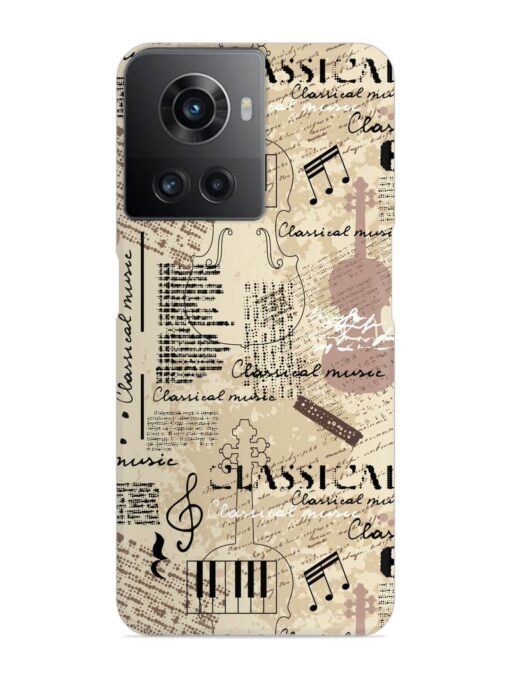 Classical Music Lpattern Snap Case for Oneplus 10R (5G) Zapvi