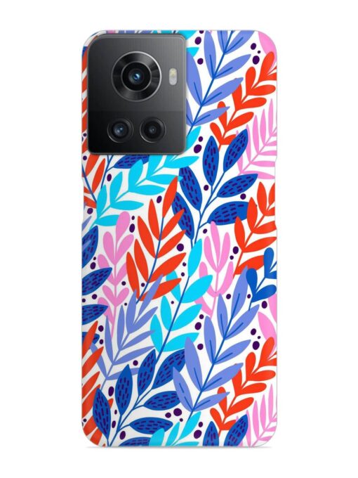 Bright Floral Tropical Snap Case for Oneplus 10R (5G) Zapvi