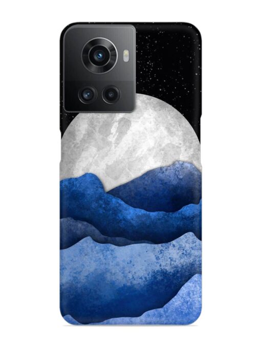 Full Moon Mountain Vector Snap Case for Oneplus 10R (5G) Zapvi