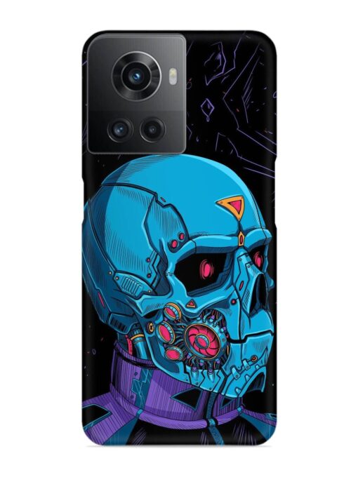 Skull Robo Vector Snap Case for Oneplus 10R (5G) Zapvi