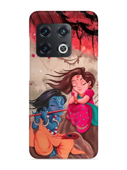 Radhe Krishna Water Art Snap Case for Oneplus 10T (5G) Zapvi