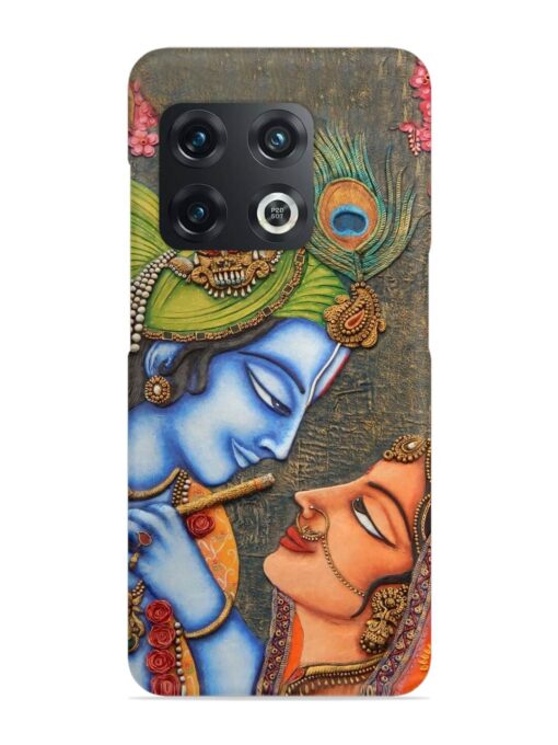 Lord Radha Krishna Flute Art Snap Case for Oneplus 10T (5G) Zapvi