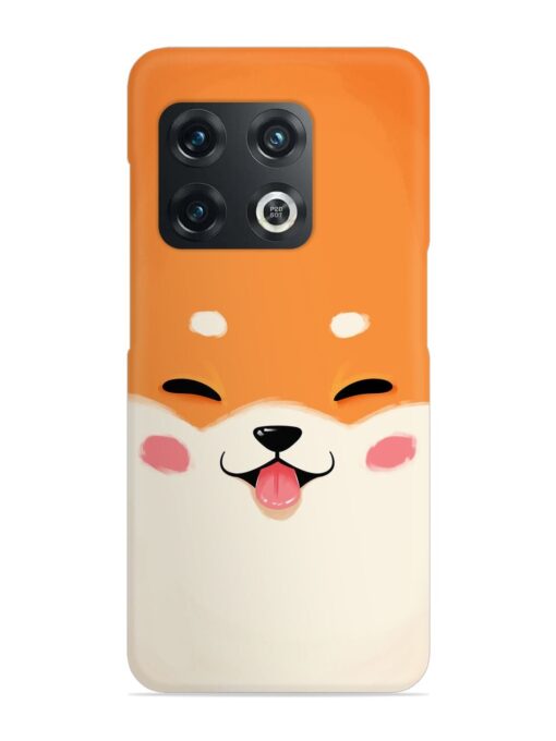 Happy Cat Art Snap Case for Oneplus 10T (5G) Zapvi