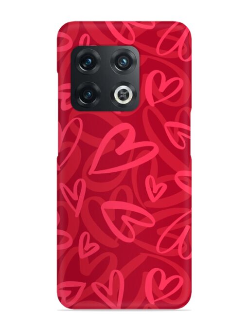 Seamless Romantic Pattern Snap Case for Oneplus 10T (5G) Zapvi