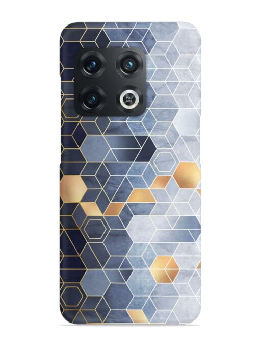 Geometric Abstraction Hexagons Snap Case for Oneplus 10T (5G) Zapvi