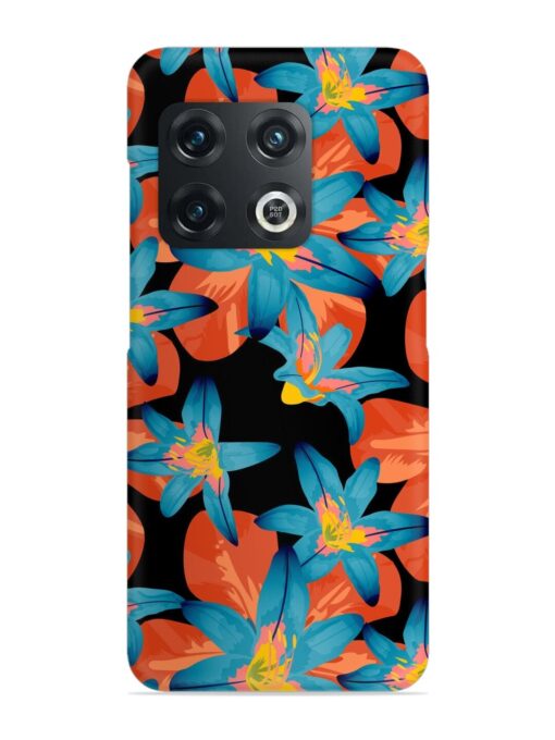 Philippine Flowers Seamless Snap Case for Oneplus 10T (5G) Zapvi