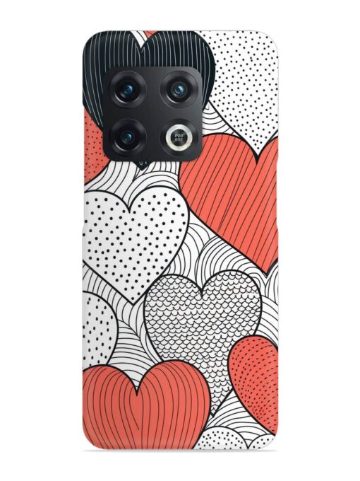 Girly Heart Seamless Snap Case for Oneplus 10T (5G) Zapvi