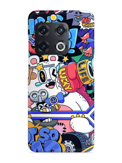 Universal Doodle Snap Case for Oneplus 10T (5G) Zapvi