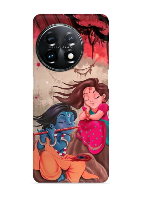 Radhe Krishna Water Art Snap Case for Oneplus 11R (5G) Zapvi