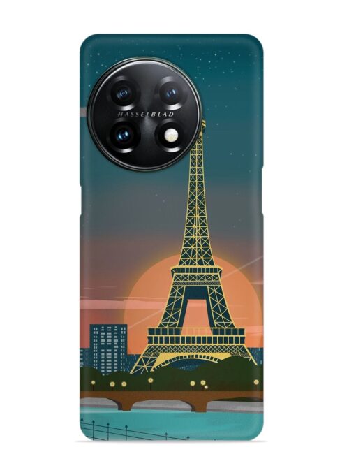 Scenery Architecture France Paris Snap Case for Oneplus 11R (5G) Zapvi