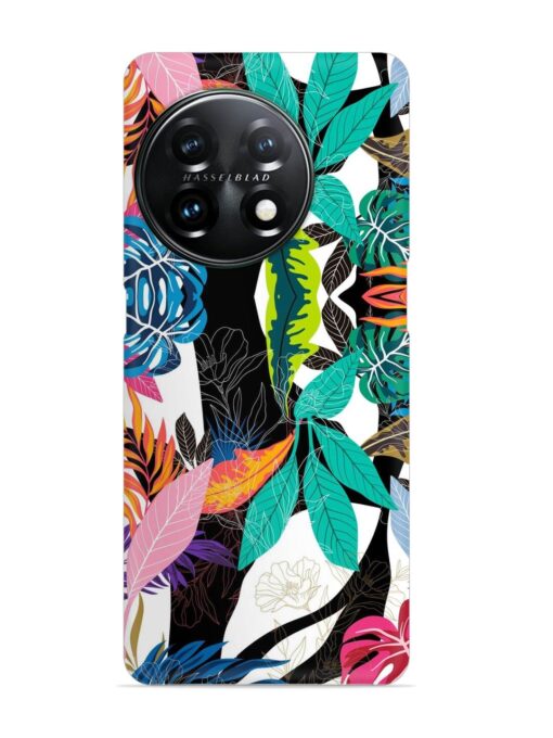 Floral Pattern Bright Snap Case for Oneplus 11R (5G) Zapvi