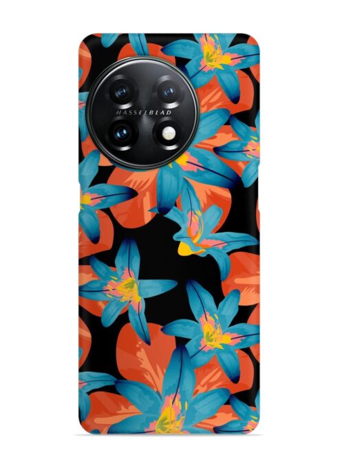 Philippine Flowers Seamless Snap Case for Oneplus 11R (5G) Zapvi