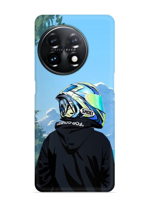 Rider With Helmet Snap Case for Oneplus 11R (5G) Zapvi