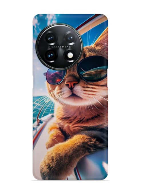 Cat In Style Snap Case for Oneplus 11R (5G) Zapvi