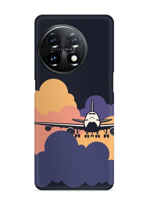 Aeroplane vector Snap Case for Oneplus 11R (5G) Zapvi