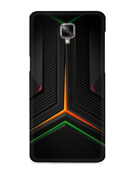 Orange Triangle Light Snap Case for Oneplus 3 Zapvi