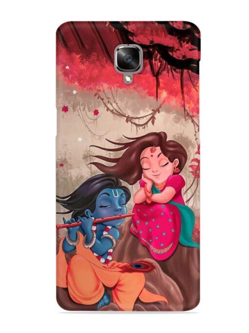 Radhe Krishna Water Art Snap Case for Oneplus 3 Zapvi