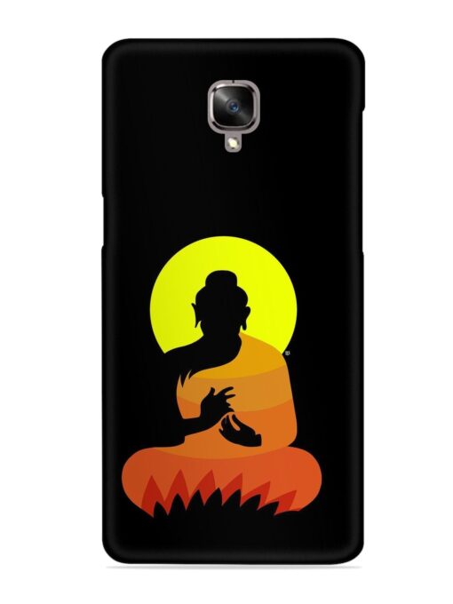 Buddha Art Black Snap Case for Oneplus 3 Zapvi