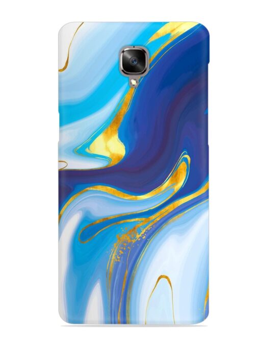 Watercolor Background With Golden Foil Snap Case for Oneplus 3 Zapvi