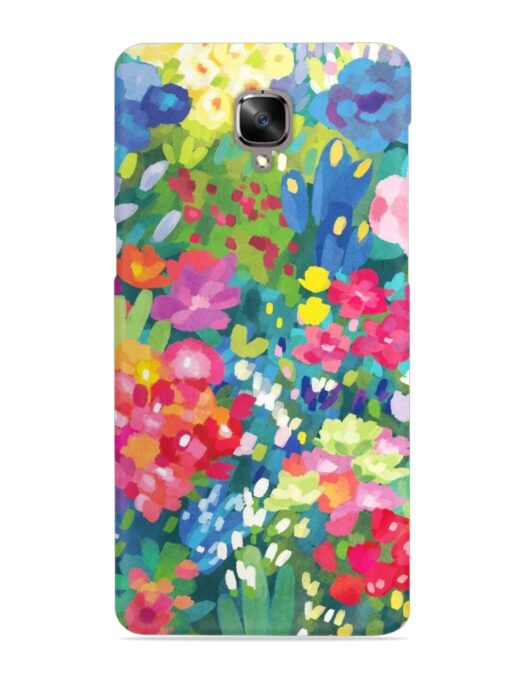 Watercolor Flower Art Snap Case for Oneplus 3 Zapvi