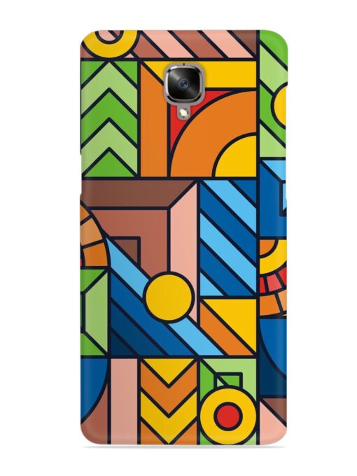 Colorful Geometric Snap Case for Oneplus 3 Zapvi