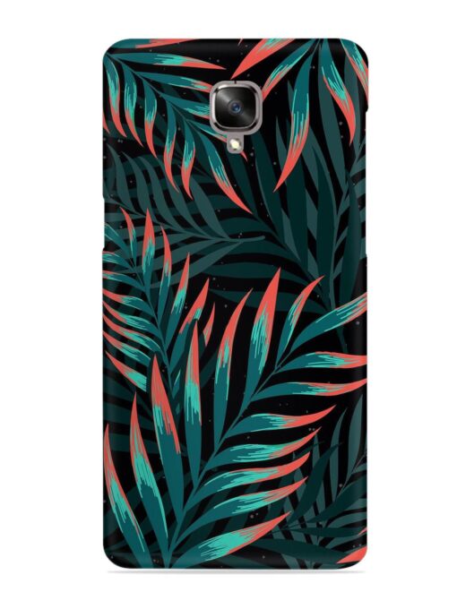 Green Leaf Art Snap Case for Oneplus 3 Zapvi