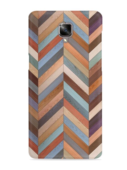 Seamless Wood Parquet Snap Case for Oneplus 3 Zapvi