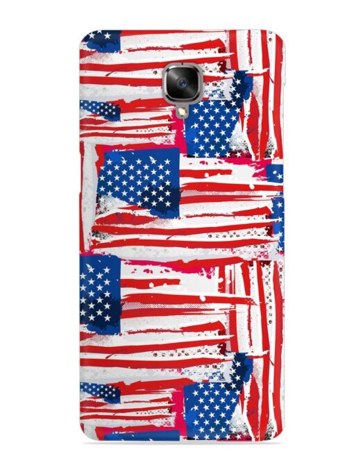 Usa Flag Seamless Snap Case for Oneplus 3 Zapvi