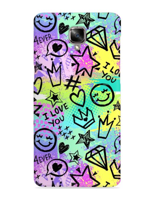 Bright Seamless Pattern Snap Case for Oneplus 3 Zapvi