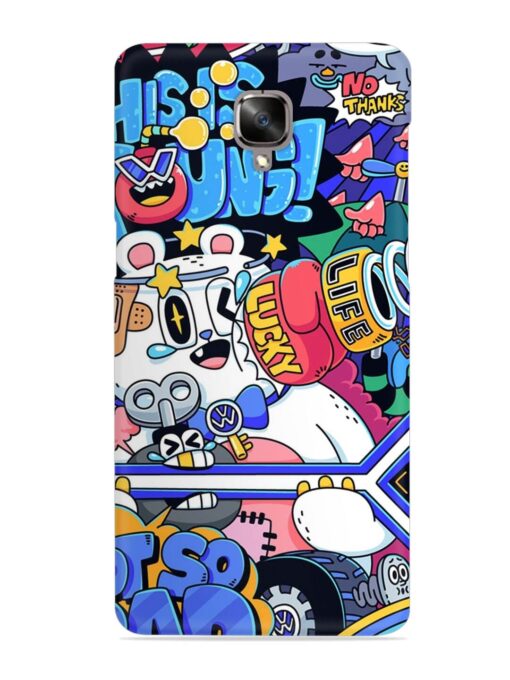 Universal Doodle Snap Case for Oneplus 3 Zapvi