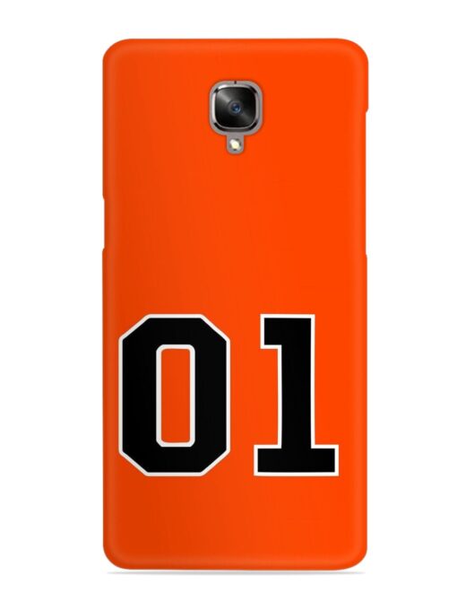 01 Number Snap Case for Oneplus 3 Zapvi