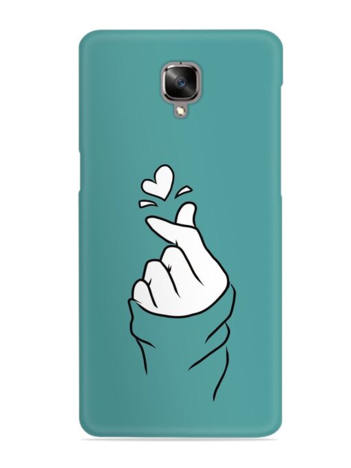 Korean Heart Sign Art Snap Case for Oneplus 3T Zapvi