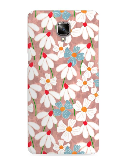 Abstract Petal Flowers Snap Case for Oneplus 3T Zapvi