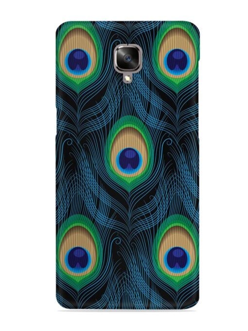 Seamless Pattern Peacock Snap Case for Oneplus 3T Zapvi