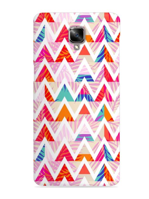 Abstract Triangle Background Snap Case for Oneplus 3T Zapvi