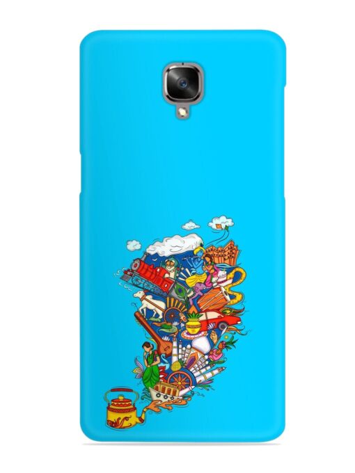 Vector Design Indian Snap Case for Oneplus 3T Zapvi