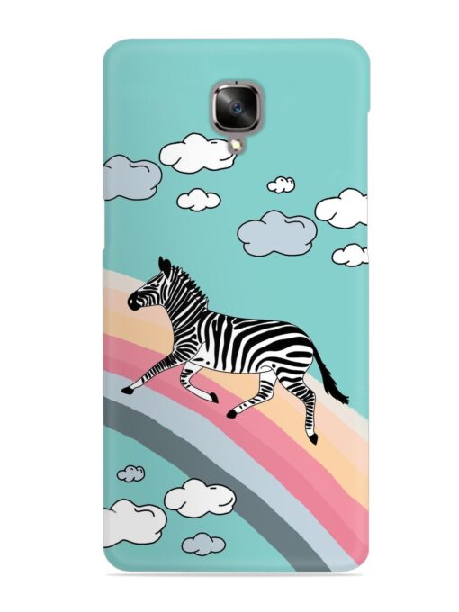 Running Zebra Snap Case for Oneplus 3T Zapvi